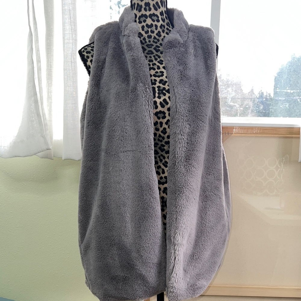 Chic Soul Gray Teddy Vest